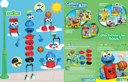 Instruction book image for Kid K'NEX Cookie Monster's Basketball set