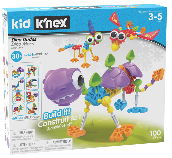 Box image for Kid K'NEX Dino Dudes Building Set