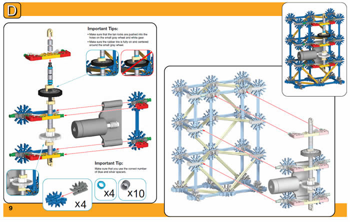 Instruction book image for K'NEX 6 foot (1.8m) Ferris Wheel