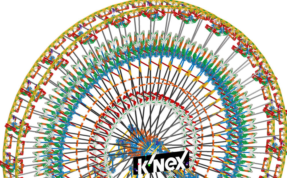 Model 2 from K'NEX 6 foot (1.8m) Ferris Wheel
