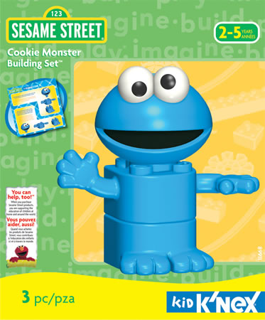 Instruction book image for Kid K'NEX Cookie Monster set
