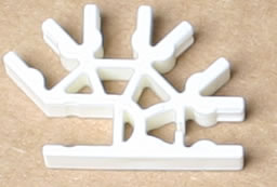 K'NEX Connector 4-way 3D White