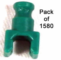 Pack 1580 K'NEX Clip with Rod end Green