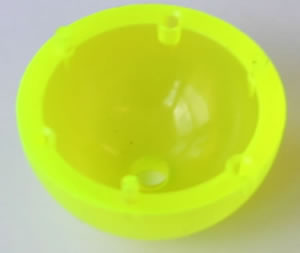 K'NEX Ball half Fluorescent yellow