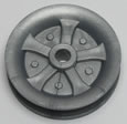 10 KNEX Wheels Small Medium Large Tire W/ Gray Pulley Hub Rim Parts K'NEX for sale online 