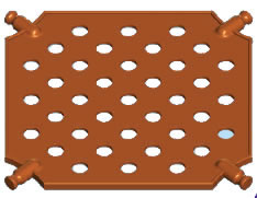 K'NEX Square Panel medium Brown