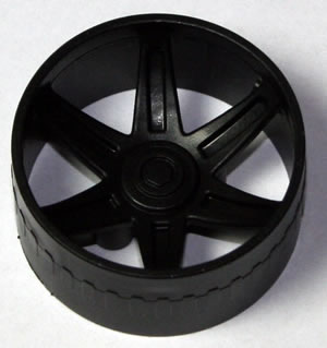 K'NEX Hub Racing wheel 37mm Black