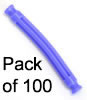 Pack 100 K'NEX Flexi rod 52mm Lilac