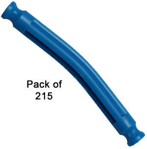 Pack 215 K'NEX Flexi rod 52mm Blue