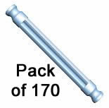 Pack 170 K'NEX Rod 54mm Metallic Blue