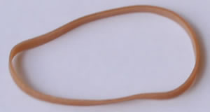 Rubber band 76mm Brown