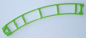 MICRO K'NEX Coaster Track curve left Green