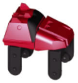 MICRO K'NEX Coaster Car Metallic red