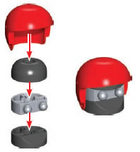 K'NEXMAN figure Helmet