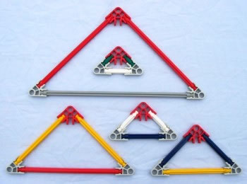 Activity 3 - Five sizes of K'NEX triangle