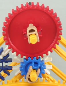 K'Nex Classic Yellow Crown Gears x 2 DW923 Discontinued & Cleaned 