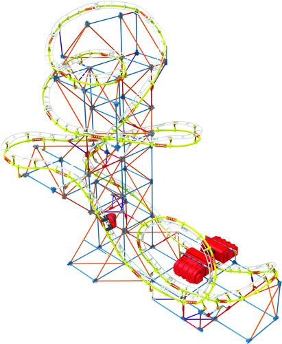 K'NEX Supernova Blast roller coaster