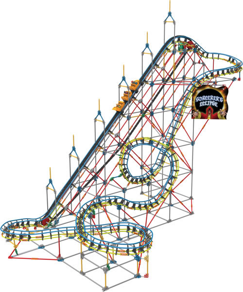 K'NEX Sorceror's Eclipse roller coaster