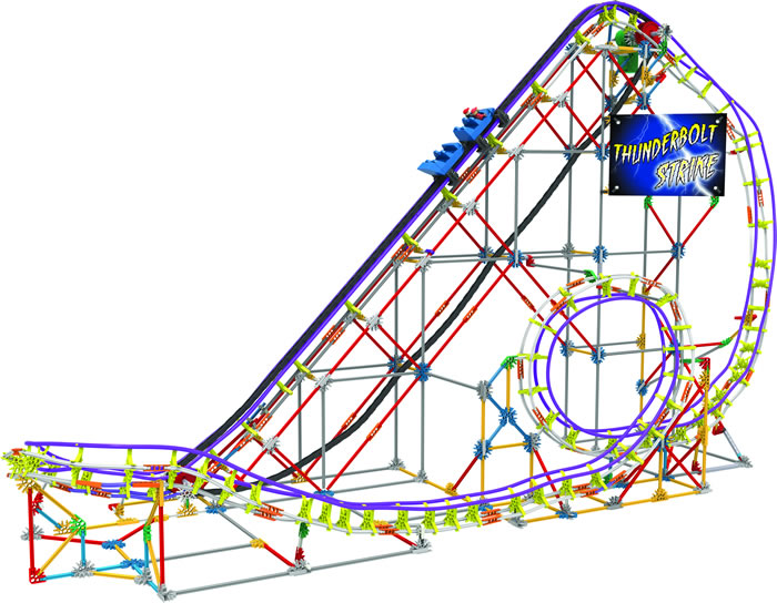 K'NEX Thunderbolt Strike roller coaster
