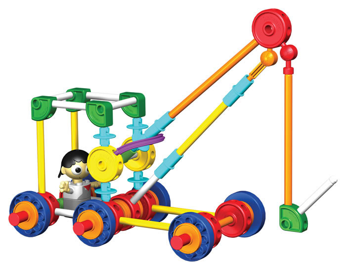 Tinkertoy Mobile crane