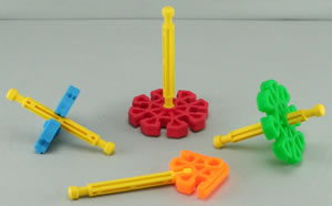 Hint X1 - 4 ways to connect Kid K'NEX rods and connectors
