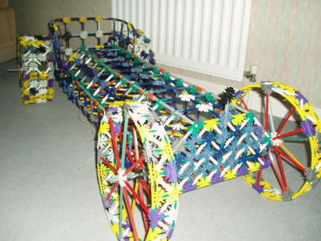 Old fashioned K'NEX Racing car