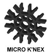 Connecteur MICRO K'NEX 8 points Noir