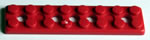 Brique K'NEX plaque 2 x 8 Rouge