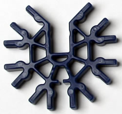 Connecteur K'NEX 7 points 3D Bleu fonc