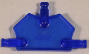 Mini Panneau connecteur triangulaire K'NEX Bleu fluorescent