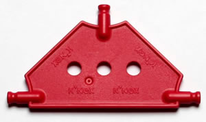 Petit Panneau connecteur triangulaire K'NEX Rouge