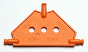 Petit Panneau connecteur triangulaire K'NEX Orange