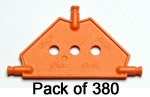 Pack 380 Petit Panneau connecteur triangulaire K'NEX Orange