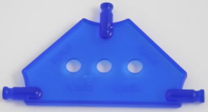 Petit Panneau connecteur triangulaire K'NEX Bleu fluorescent