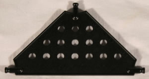 Panneau connecteur triangulaire Moyen K'NEX Noir