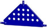Panneau connecteur triangulaire Moyen K'NEX Bleu