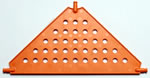 Grand Panneau connecteur triangulaire K'NEX orange