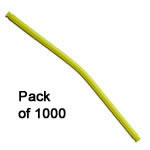 Pack 1000 Tige flexible K'NEX 190mm Jaune fluorescent