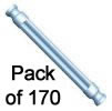 Pack 170 Tige K'NEX 54mm Bleu métallisé