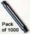 Pack 1000 Tige K'NEX 54mm Bleu métallisé