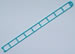 23825A MICRO K'NEX Coaster Track 410mm straight Light blue for K'NEX Doubleshot Coaster
