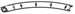 2447007 MICRO K'NEX Coaster Track curve left Black for K'NEX Hornet Swarm coaster