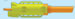 2997005 K'NEX K-Force Blaster body Yellow for K'NEX K-Force Dual Cross building set