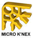 509042 MICRO K'NEX Connector 3-way Yellow for K'NEX Talon Twist coaster