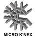 509072 MICRO K'NEX Connector 7-way 3D Dark grey for Plants vs. Zombies Cone Mech building set