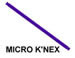 509542 MICRO K'NEX Rod 94mm Purple for K'NEX Talon Twist coaster