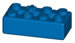 840101 Pack of 250 K'NEX Brick 2 x 4 Blue for K'NEX Octopus Whirl