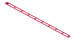 99165 MICRO K'NEX Coaster Track 410mm straight Red for K'NEX Doubleshot Coaster