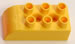 99224 Kid K'NEX Brick 2 x 3 Rounded end Yellow for Kid K'NEX 16-model Big Building tub